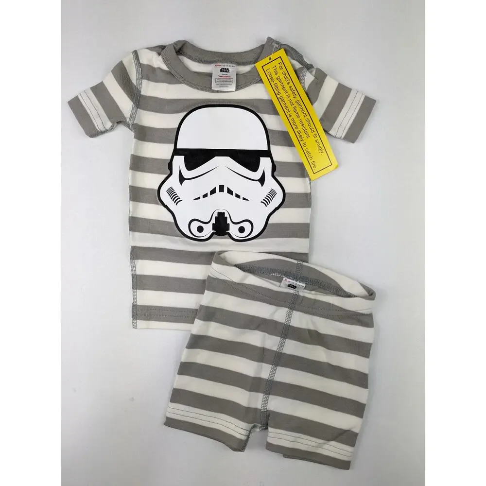 Hanna Andersson Star Wars Gran & White Stripe Pajama Set - 18-24 months